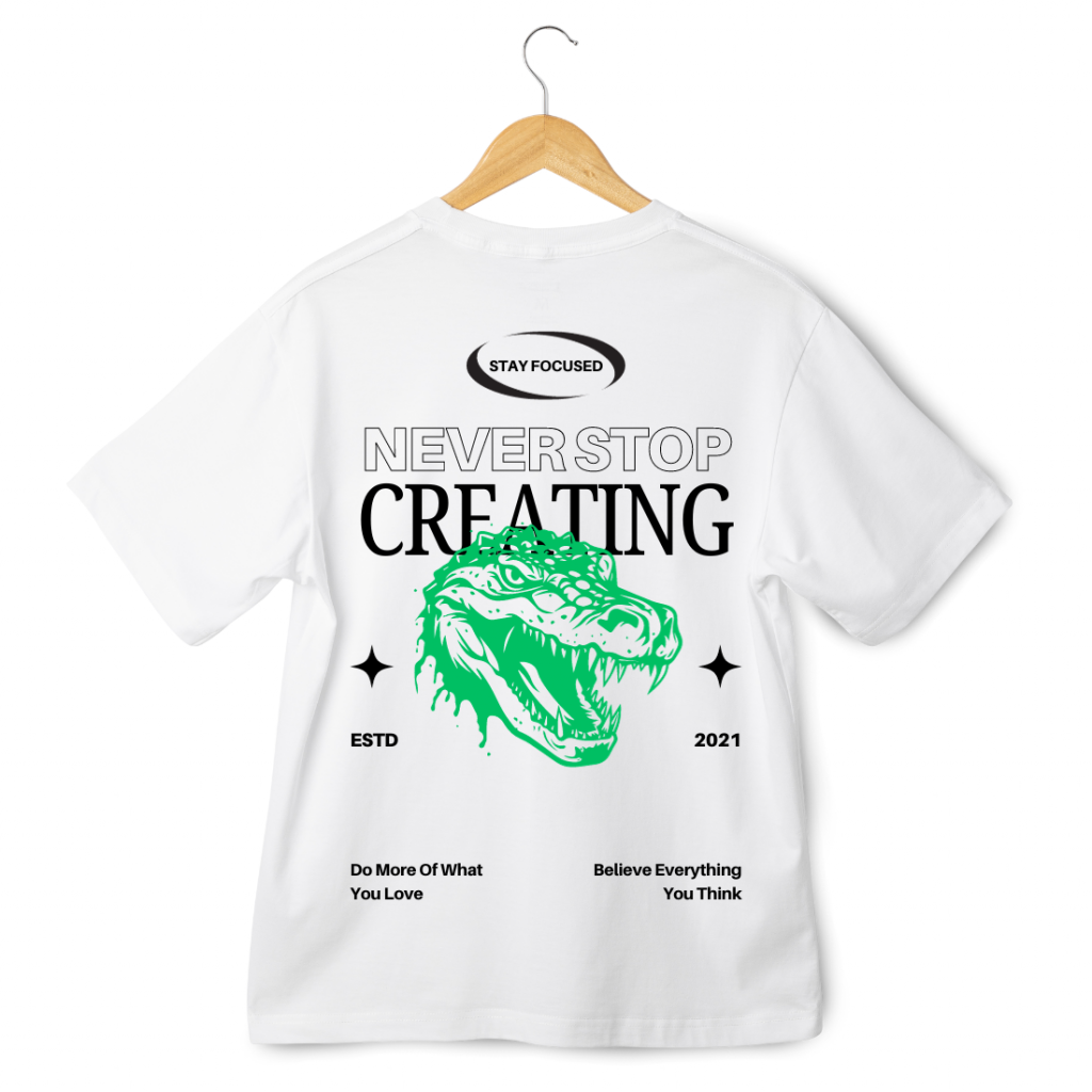 Camiseta-Croco-Collection-Creating-Blanca