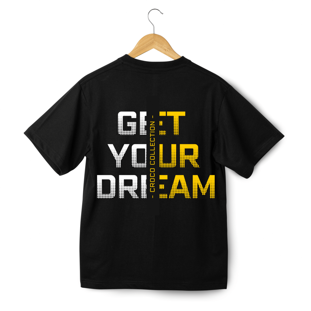 Camiseta Croco Collection - Get Your Dream Negra