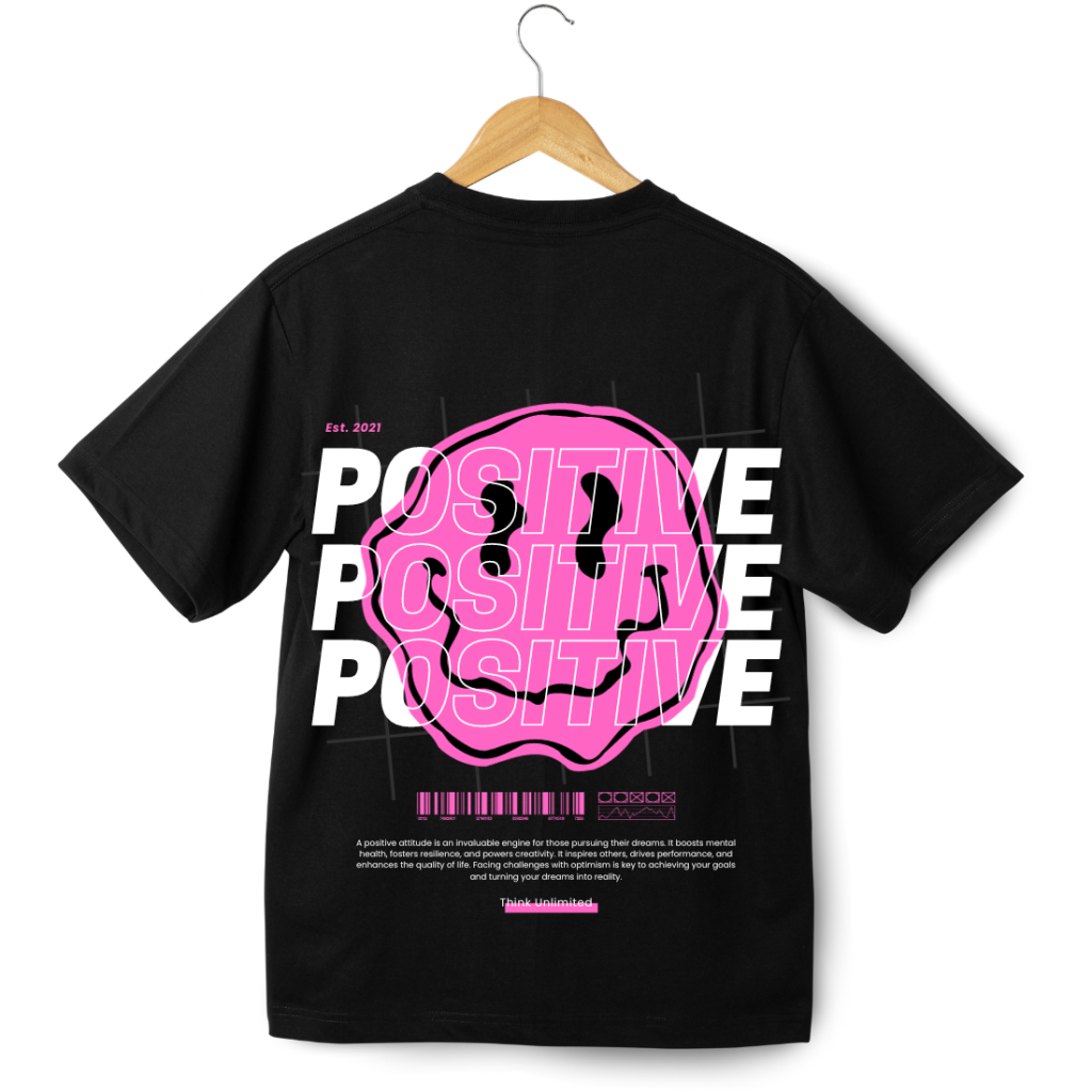 Camiseta-Croco-Collection-Positive-Black